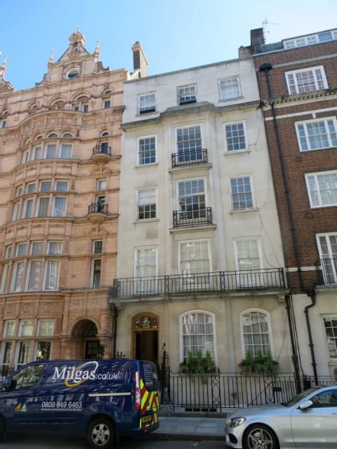 27 Wimpole Street, London, as it looks today