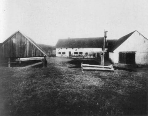 The Hinterkaifeck farm a few days after the murders.