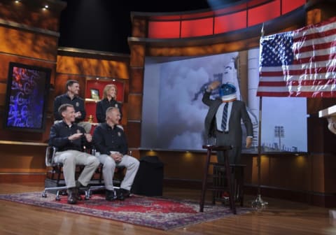 Stephen Colbert salutes the crew of STS-135 on The Colbert Report.