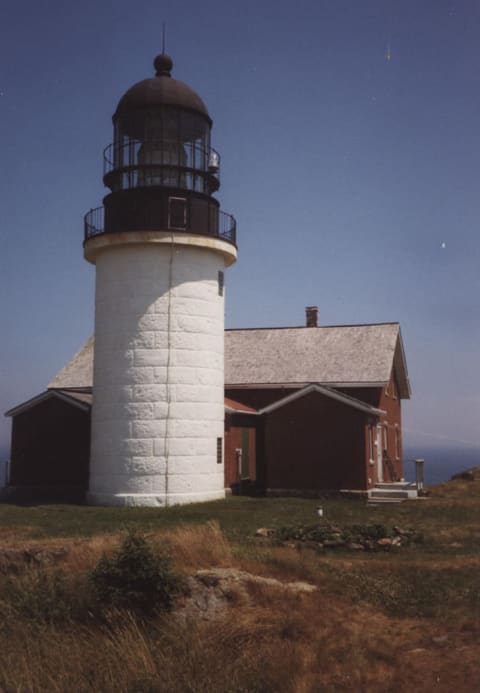 The exterior of Seguin Light in Maine.