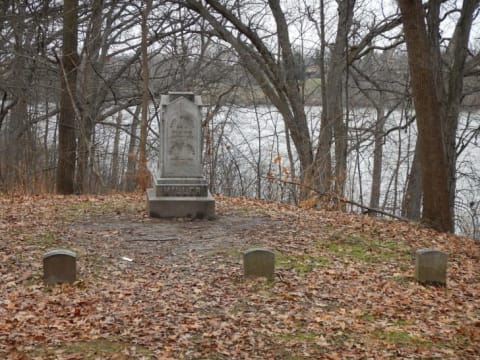 The grave of Kate M. Blood in Appleton, Wisconsin.