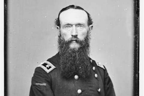 A portrait of Union General Frederick Steele.