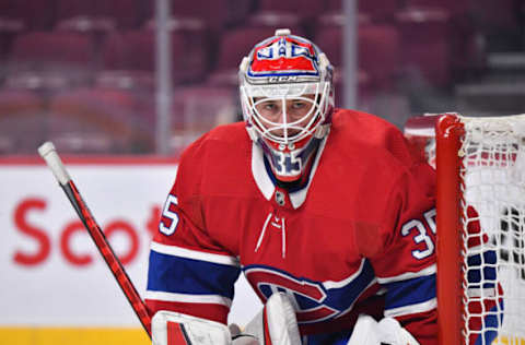 Montreal Canadiens Samuel Montembeault (Photo by Minas Panagiotakis/Getty Images)