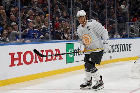 David Pastrnak #88 of the Boston Bruins. (Photo by Bruce Bennett/Getty Images)