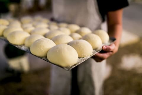 Raw dough.