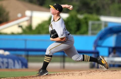 TAMPA, FL – JULY 15: Mitch Keller of the Marauders delivers a pitch to the plate during the Florida State League game between the Bradenton Marauders and the Dunedin Blue Jays on July 15, 2017, at Florida Auto Exchange Stadium in Dunedin, FL. (Photo by Cliff Welch/Icon Sportswire via Getty Images)