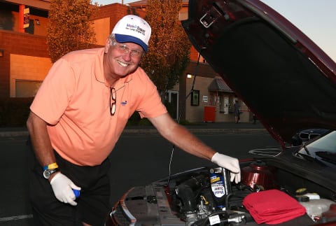 TROY, NY – AUGUST 10: Yankee Great Tommy John visits Troy, New York as part of The Mobil Super ‘Go The Distance’ Minor League Baseball Tour on August 10, 2013 in Troy, United States. (Photo by Paul Zimmerman/Getty Images for Mobil)