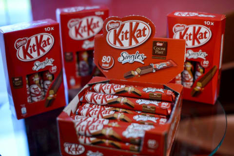 Kit Kat Singles are sold in Switzerland.