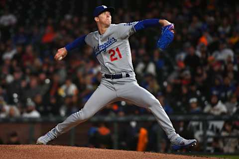 Dodger pitcher Walker Buehler. (Photo by Robert Reiners/Getty Images)