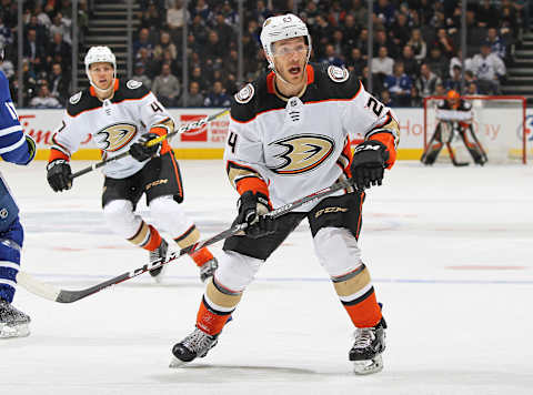 Carter Rowney #24 of the Anaheim Ducks (Photo by Claus Andersen/Getty Images)