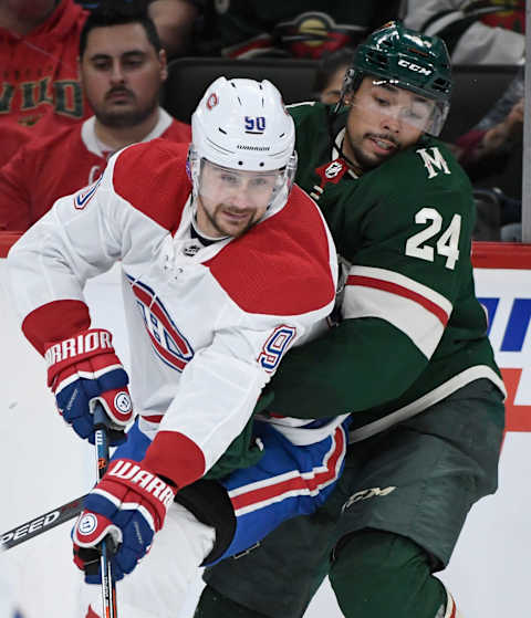 ST PAUL, MINNESOTA – OCTOBER 20: Matt Dumba. (Photo by Hannah Foslien/Getty Images)