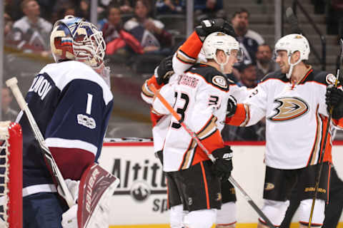 DENVER, CO – JANUARY 12: Goaltender Semyon Varlamov