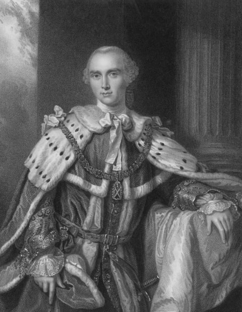 John Stuart, 3rd Earl of Bute (1713-1792) and British Prime Minister (1762-1763), served as one of Prince Frederick's lords of the bedchamber and became a privy councillor and groom of the stole for George III.