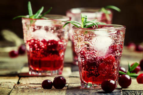 Cranberry cocktails.