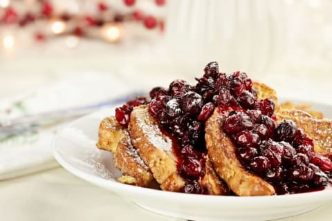 Cranberry French toast.