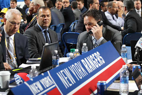 BUFFALO, NY – JUNE 25: Jeff Gorton of the New York Rangers attends the 2016 NHL Draft on June 25, 2016 in Buffalo, New York. (Photo by Bruce Bennett/Getty Images)