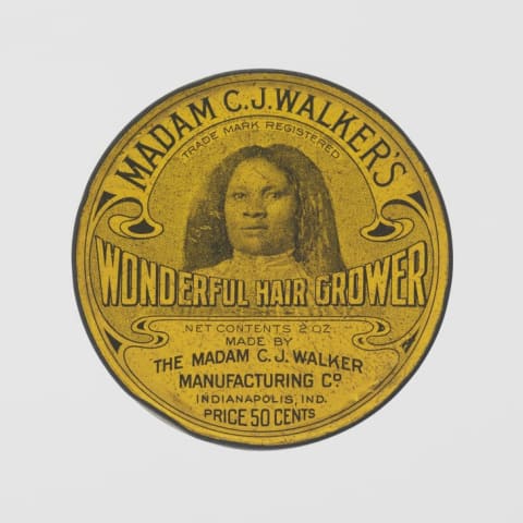 Tin for Madame C.J. Walker's Wonderful Hair Grower