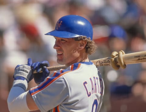 Gary Carter during his days as catcher for the Mets. (Photo by David Madison/Getty Images)