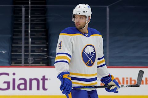 WASHINGTON, DC – JANUARY 24: Taylor Hall #4 of the Buffalo Sabres  . (Photo by Rob Carr/Getty Images)