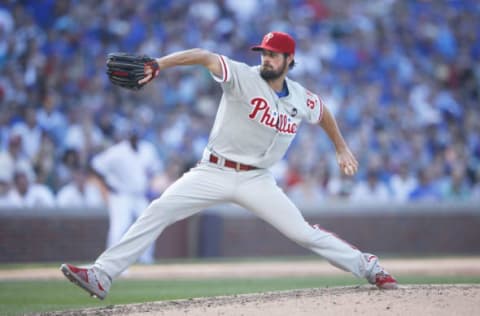 If the price and the situation are right, will the Phillies bring Hamels back? Photo by J. Robbins/Getty Images.