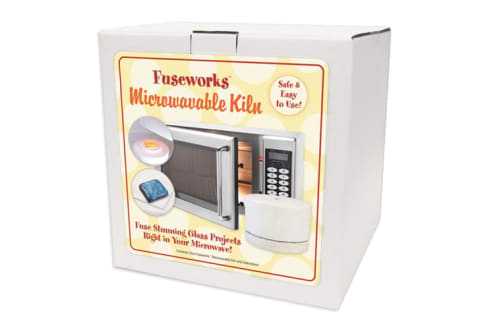 A Fuseworks microwavable kiln in a box