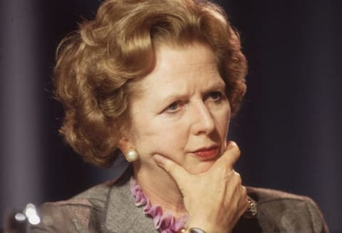 Former British Prime Minister Margaret Thatcher