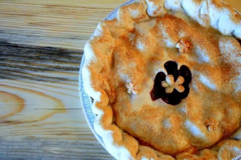 Close-up of a pie.