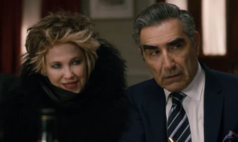 Catherine O'Hara and Eugene Levy in Schitt's Creek (2015).