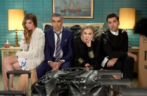 Eugene Levy, Annie Murphy, Catherine O'Hara, and Dan Levy star in Schitt's Creek.