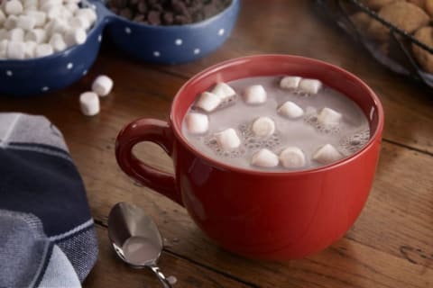 Mug of hot chocolate.