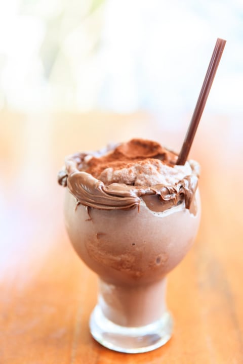 Nutella milkshake.