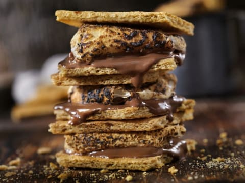 Pile of s'mores.