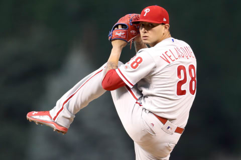 Expect Velasquez To Be the Fifth Starter If the Phils Acquire Two Rotation Pieces. Photo by Matthew Stockman/Getty Images.