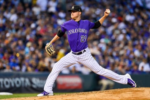 DENVER, CO – SEPTEMBER 8: Kyle Freelland #21 (Photo by Dustin Bradford/Getty Images)