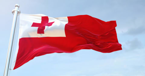 Tonga flag.