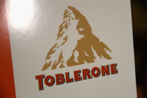 Toblerone on display during an event in New York City in 2014.