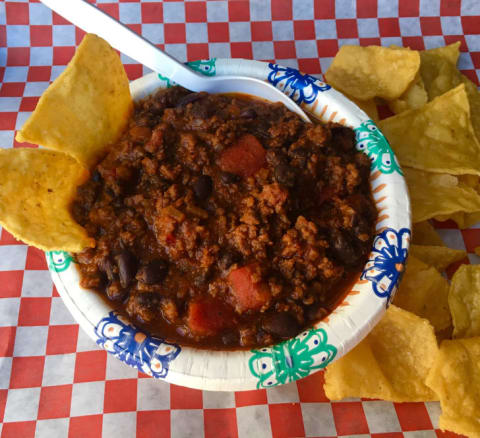 Chuck’s Railroad Chili at Hole in the Wall Barbecue