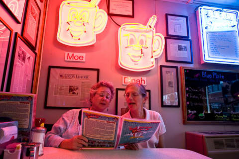 Two women at the Red Arrow Diner.