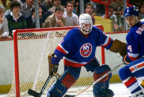 New York Islanders, Billy Smith (Photo by Focus on Sport/Getty Images)