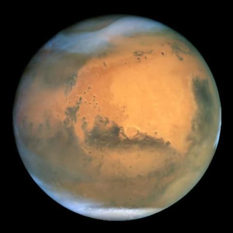 NASA's Earth-orbiting Hubble Space Telescope took this picture June 26, 2003 of Mars.