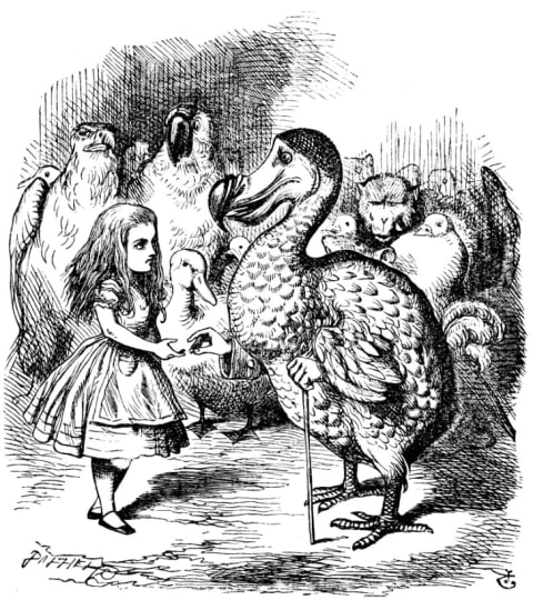 Original illustration of Alice's Adventures in Wonderland by John Tenniel 1865.