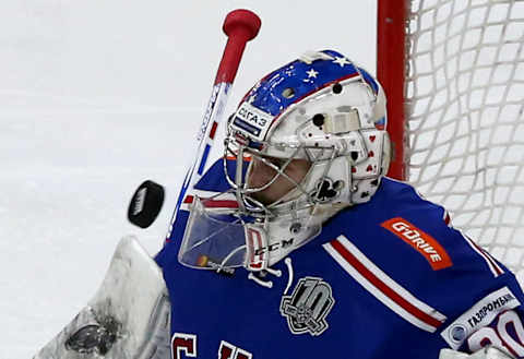 St Petersburg’s goaltender Igor Shesterkin