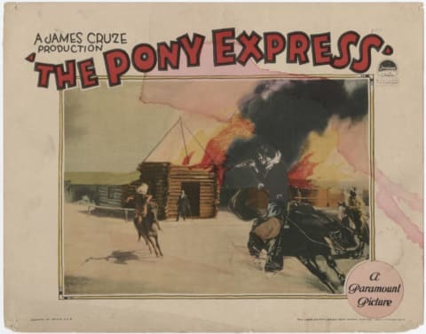 A lobby card for a silent Western made in 1925.