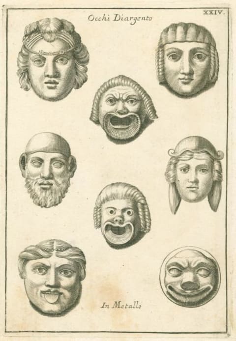 ancient roman theater masks