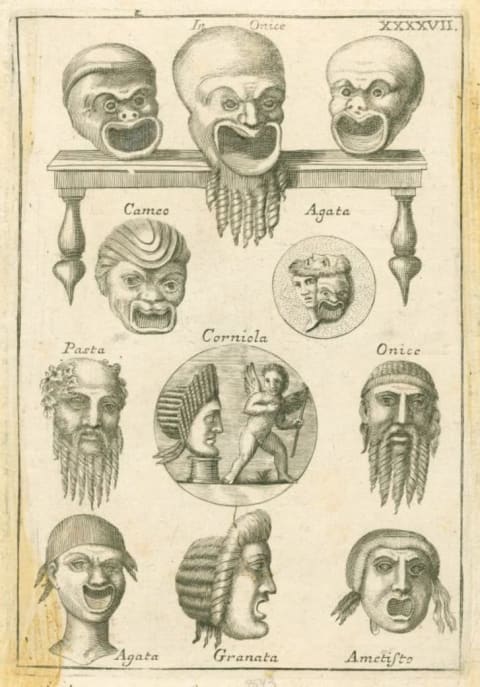 ancient roman theater masks