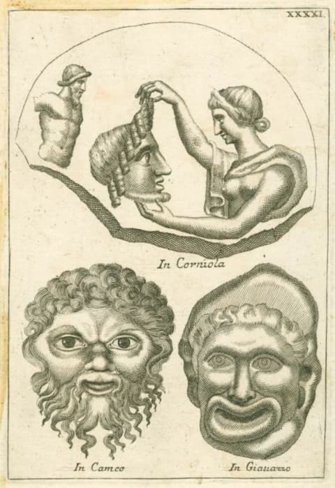 ancient roman theater masks