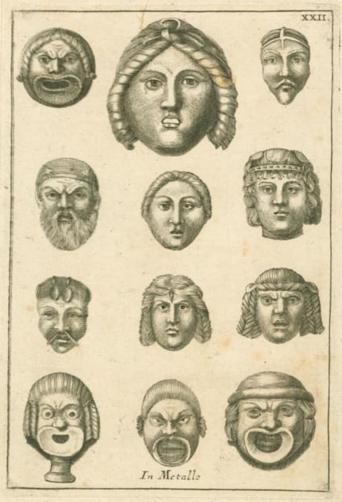 ancient roman theater masks