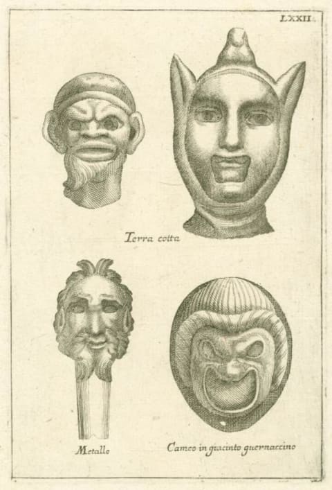 ancient roman theater masks