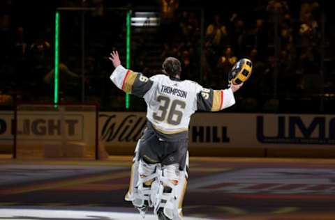 Logan Thompson #36, Vegas Golden Knights (Photo by Ethan Miller/Getty Images)