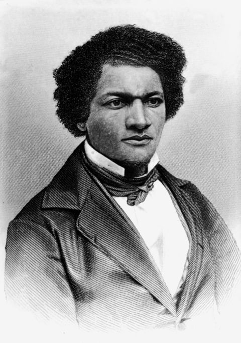 Engraving of Frederick Douglass, circa the 1850s.